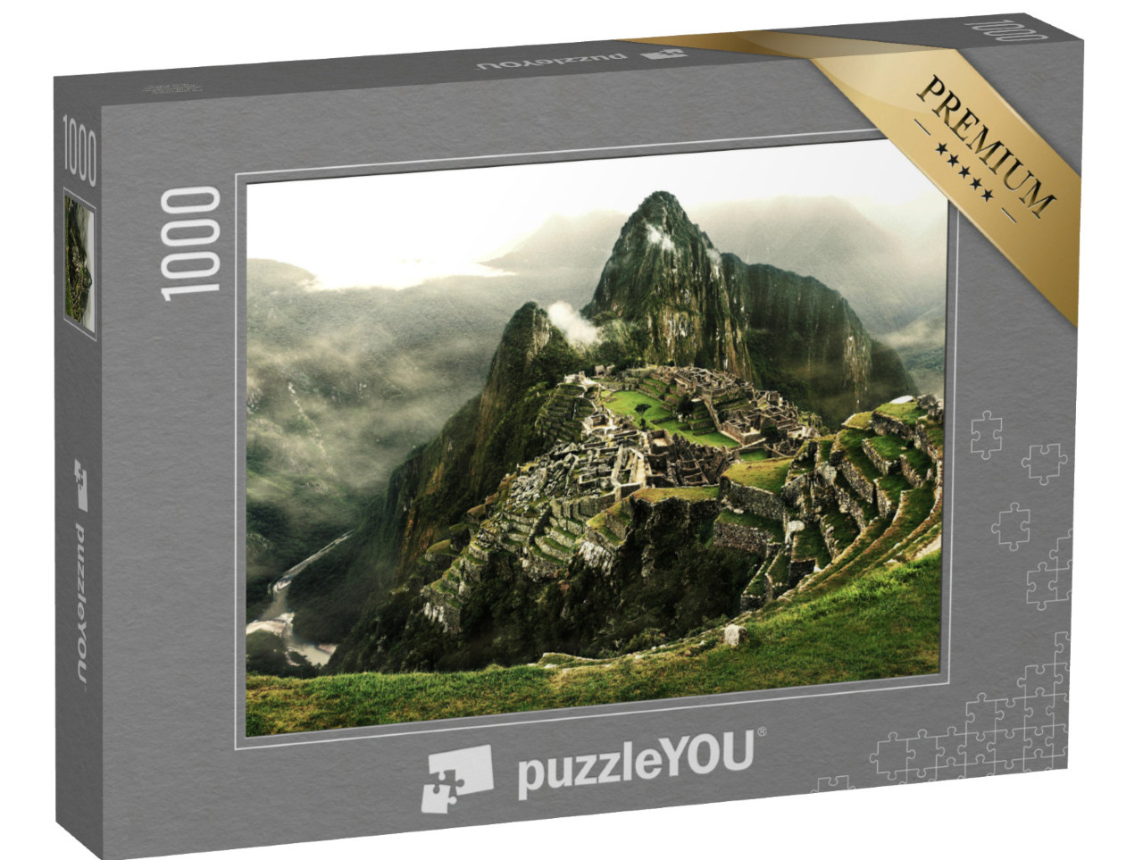 Puzzle 1000 pezzi „Machu Picchu con il fiume Urubamba, Perù“