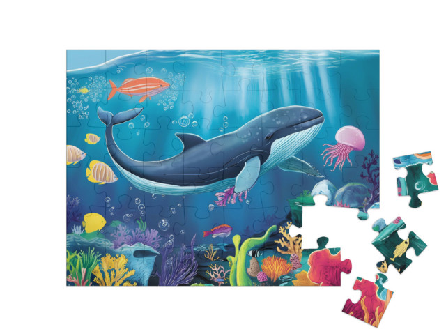 Puzzle 48 pezzi „Avventura nel mondo sottomarino“