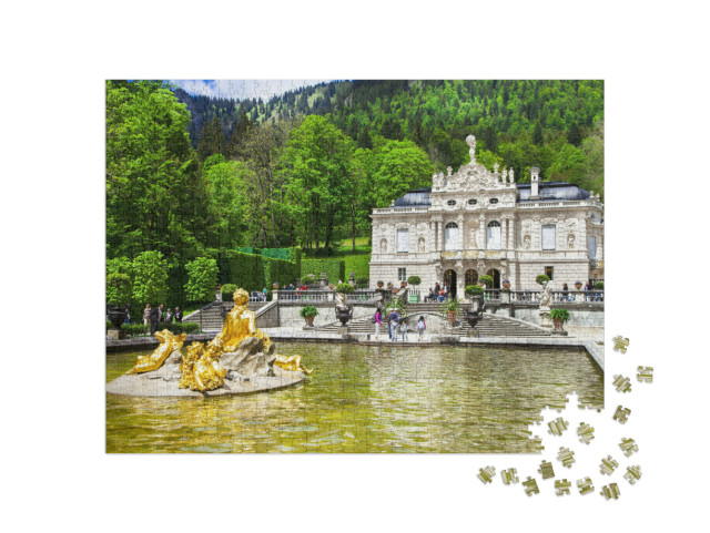 Puzzle 1000 pezzi „Castello bavarese di Linderhof“