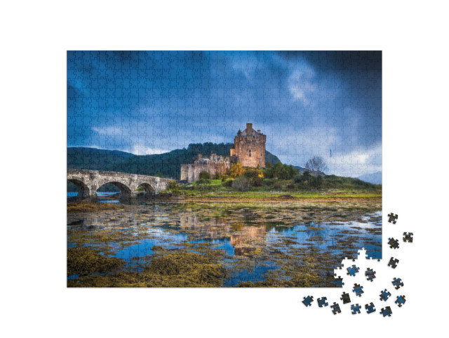 Puzzle 1000 pezzi „Il mistico castello di Eilean Donan, Scozia“