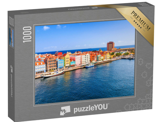 Puzzle 1000 pezzi „Centro città di Willemstad, Curacao, Antille Olandesi“