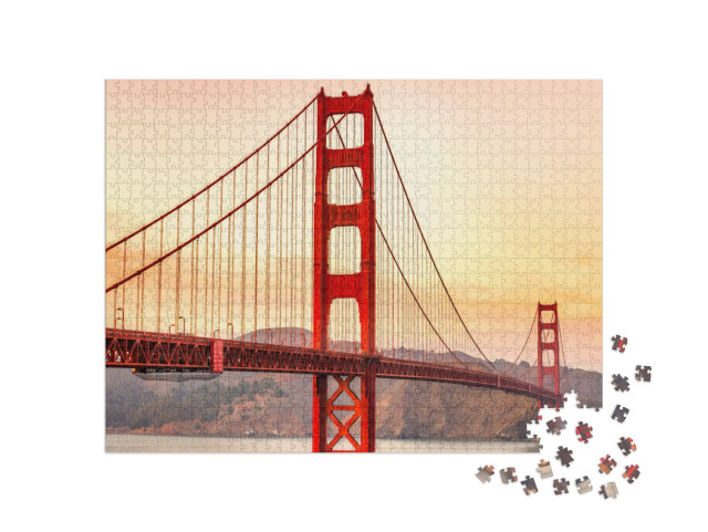 Puzzle 1000 pezzi „Il ponte Golden Gate a San Francisco, California, USA“