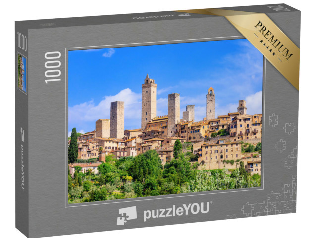 Puzzle 1000 pezzi „San Gimignano, provincia di Siena. Toscana, Italia.“