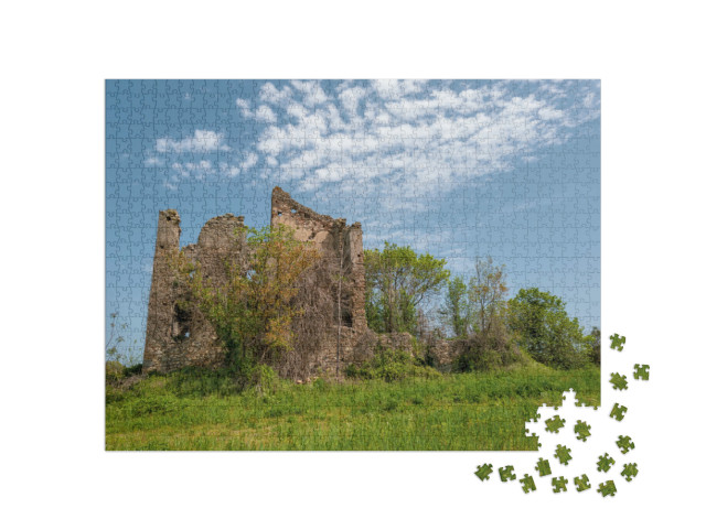 Puzzle 1000 pezzi „Casa in rovina a Vetralla, Italia“