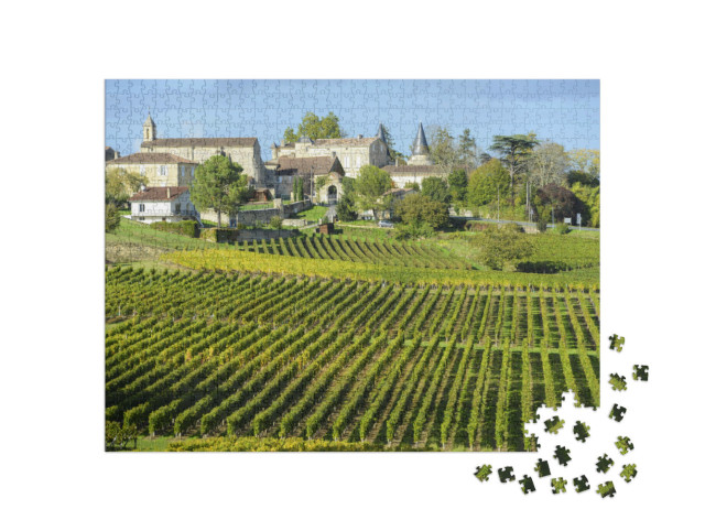 Puzzle 1000 pezzi „Vigneti di Saint Emilion, Bordeaux, Francia“