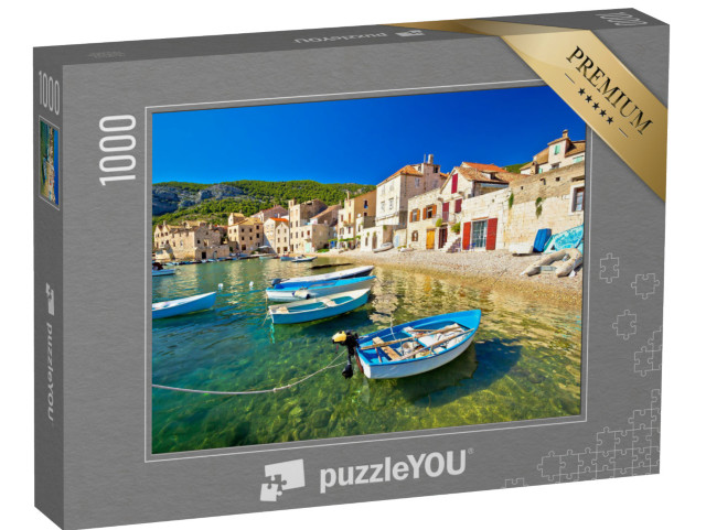 Puzzle 1000 pezzi „Komiza sull'acqua, isola di Vis, Croazia“