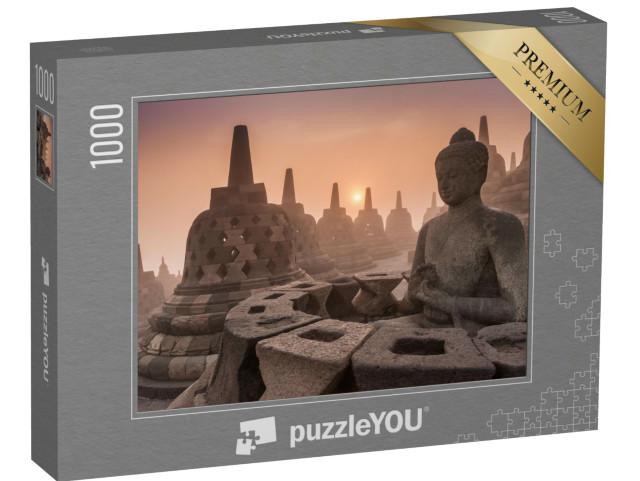 Puzzle 1000 pezzi „Tempio buddista di Borobudur, Yogyakarta, Indonesia“