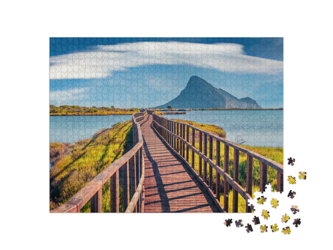 Puzzle 1000 pezzi „Estate in spiaggia alla Spiaggia di Porto, Italia“