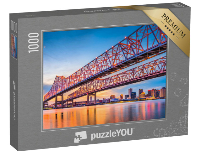 Puzzle 1000 pezzi „New Orleans, Louisiana, ponte Crescent City Connection sul fiume Mississippi“