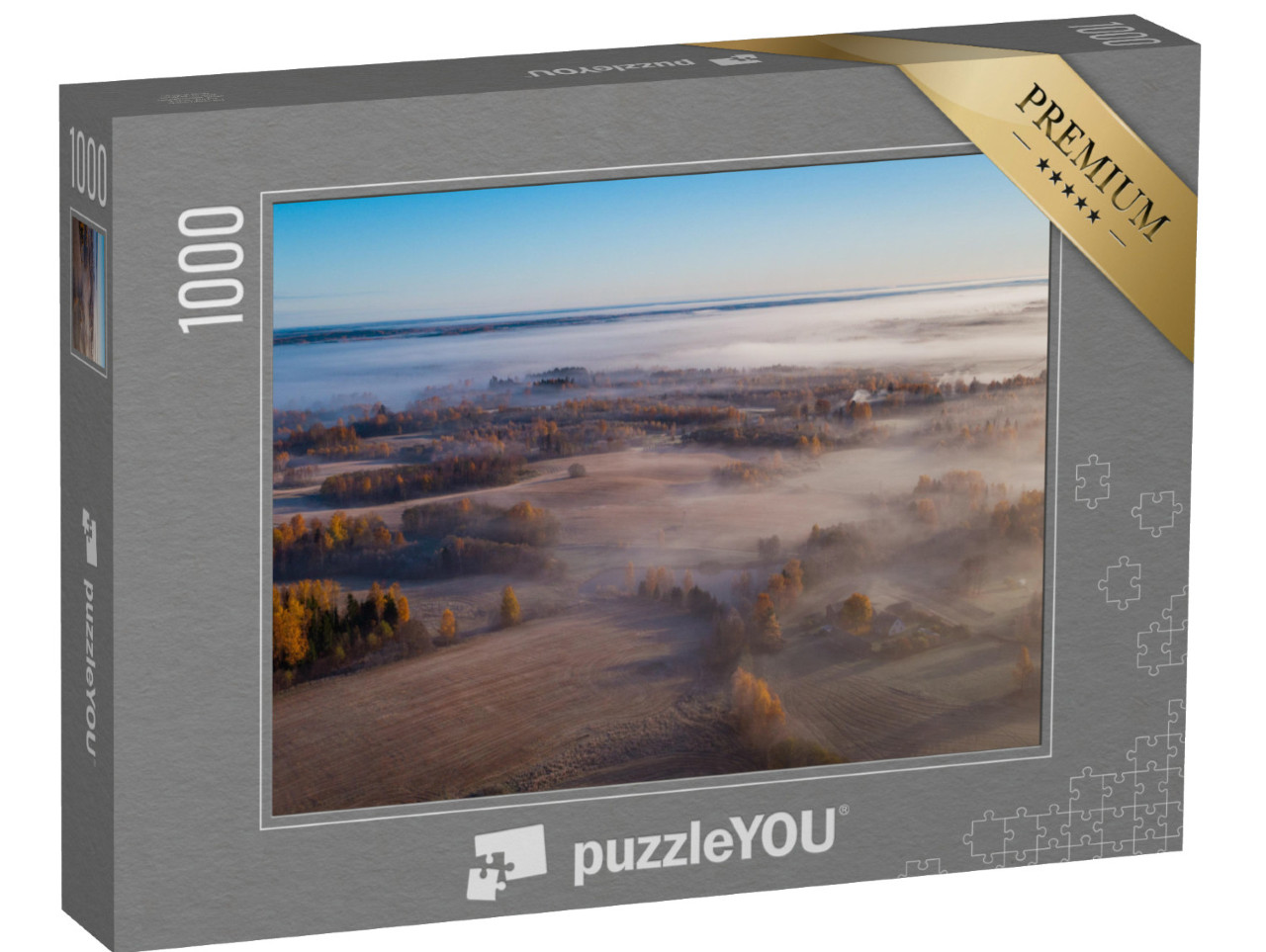 Puzzle 1000 pezzi „Nebbiosa mattina d'autunno in Estonia“