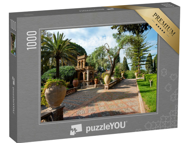 Puzzle 1000 pezzi „Giardini pubblici di Taormina - Sicilia - Italia“