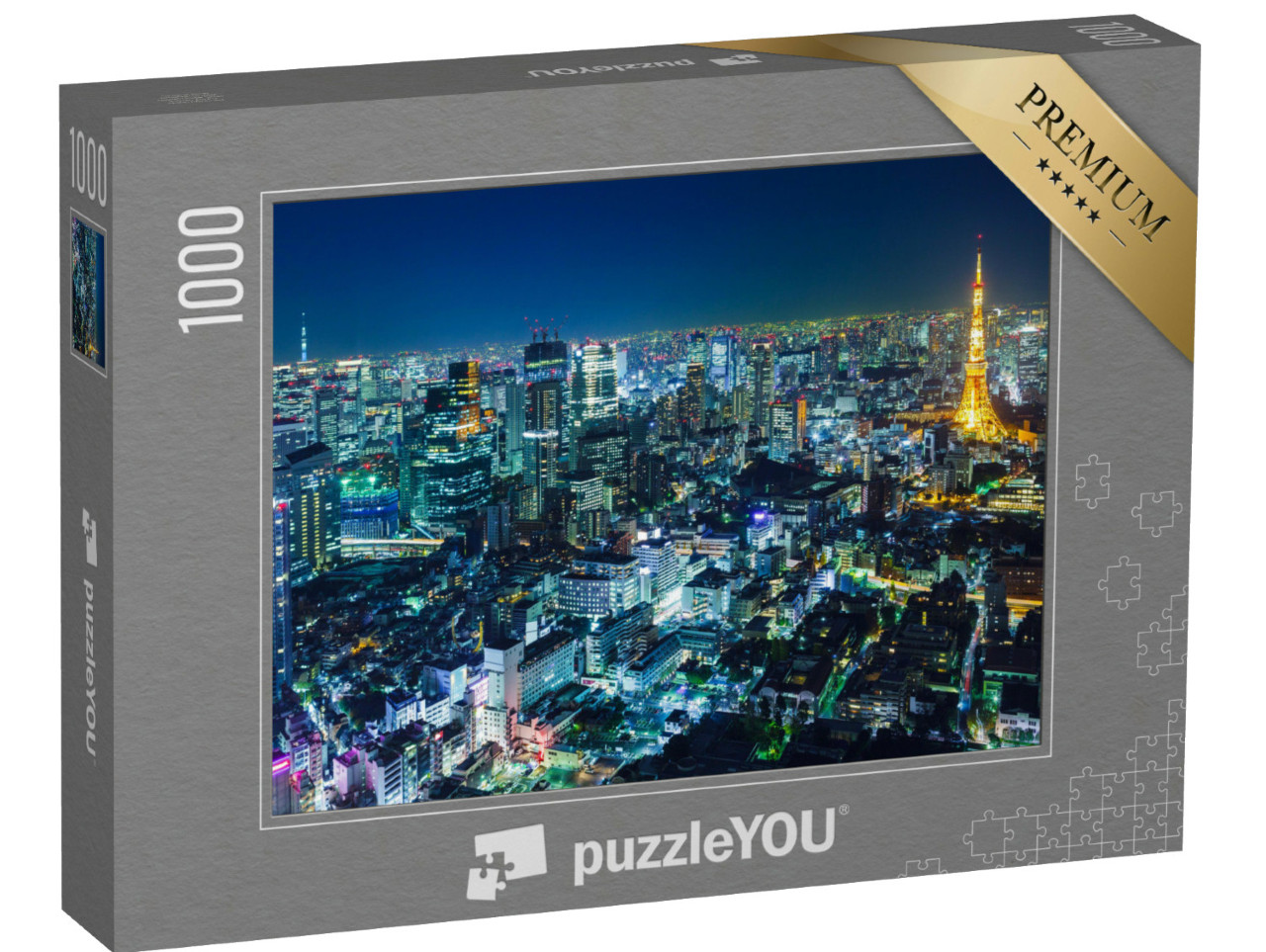 Puzzle 1000 pezzi „Lo skyline di Tokyo di notte“