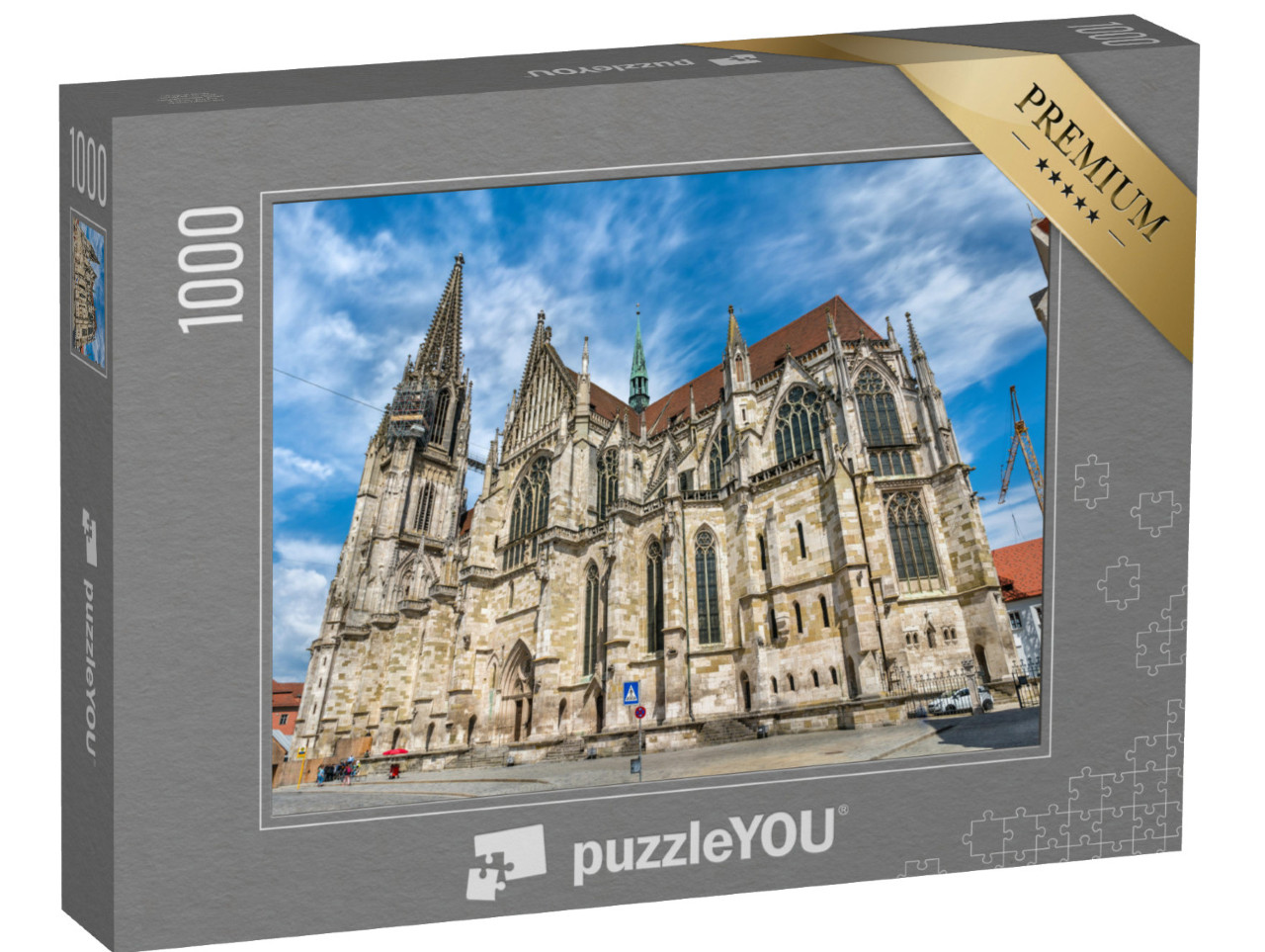 Puzzle 1000 pezzi „Cattedrale di San Pietro a Ratisbona, Baviera, Germania“