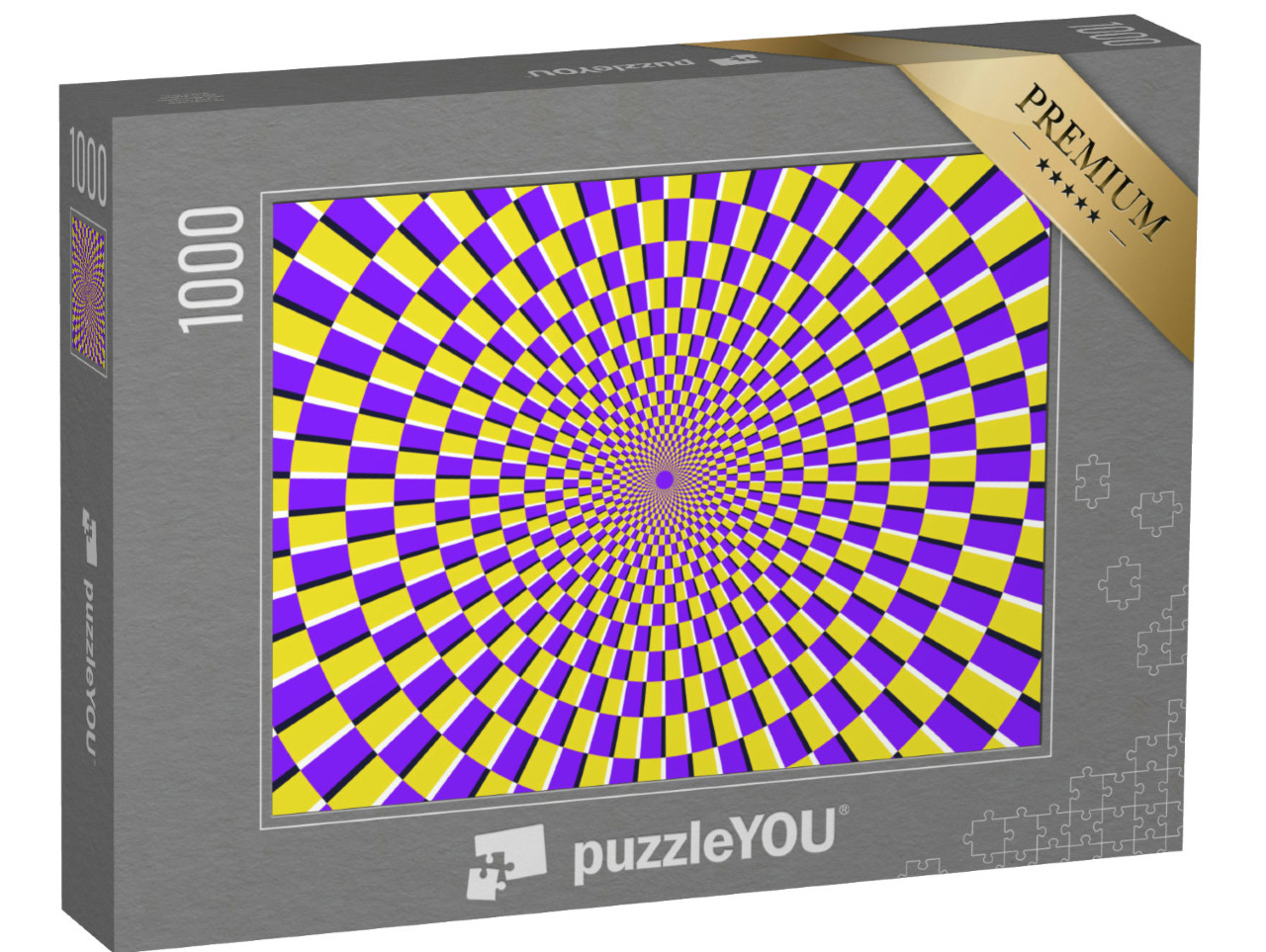 Puzzle 1000 pezzi „Illusione ottica: spirale psichedelica“