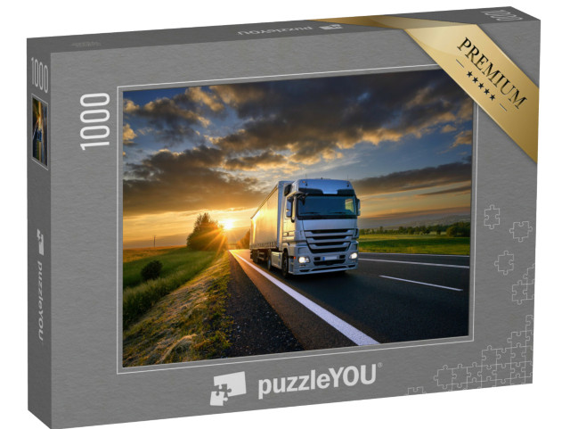 Puzzle 1000 pezzi „Autocarro al tramonto“