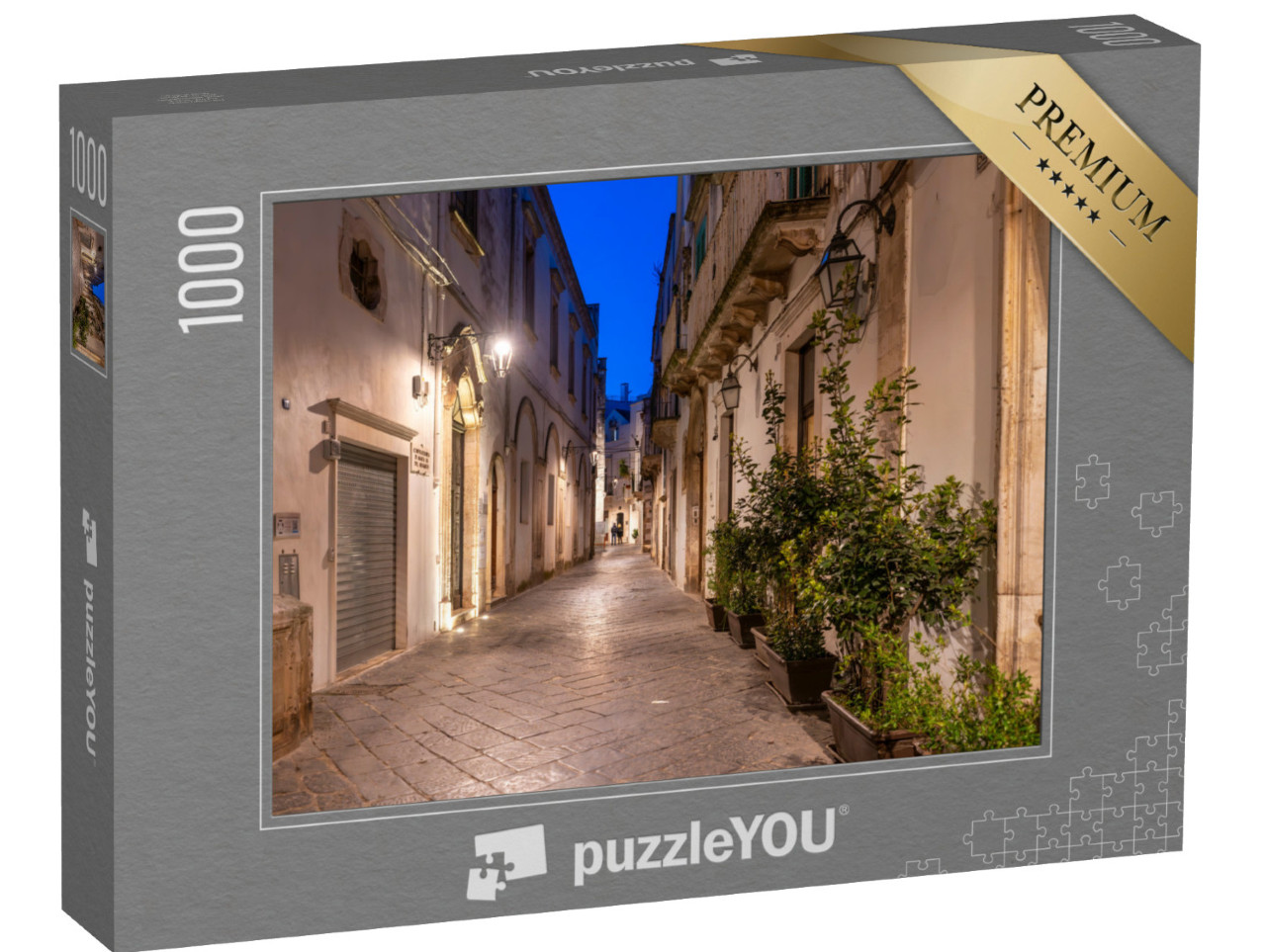 Puzzle 1000 pezzi „La città di Martina Franca vista di notte in Italia“