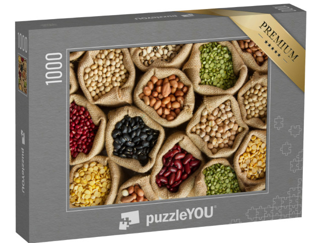 Puzzle 1000 pezzi „Legumi vari colorati in busta“
