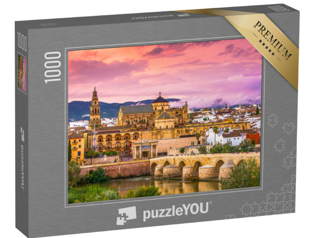 Puzzle 1000 pezzi „Cordoba, Spagna, la moschea-cattedrale e il ponte romano“