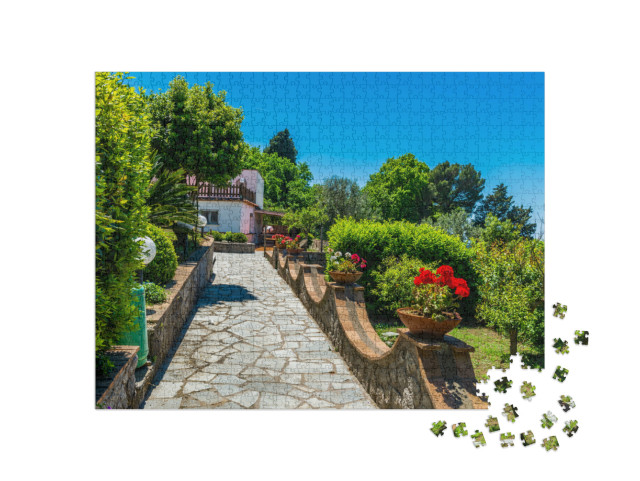 Puzzle 1000 pezzi „La meravigliosa isola di Capri, la costiera amalfitana“