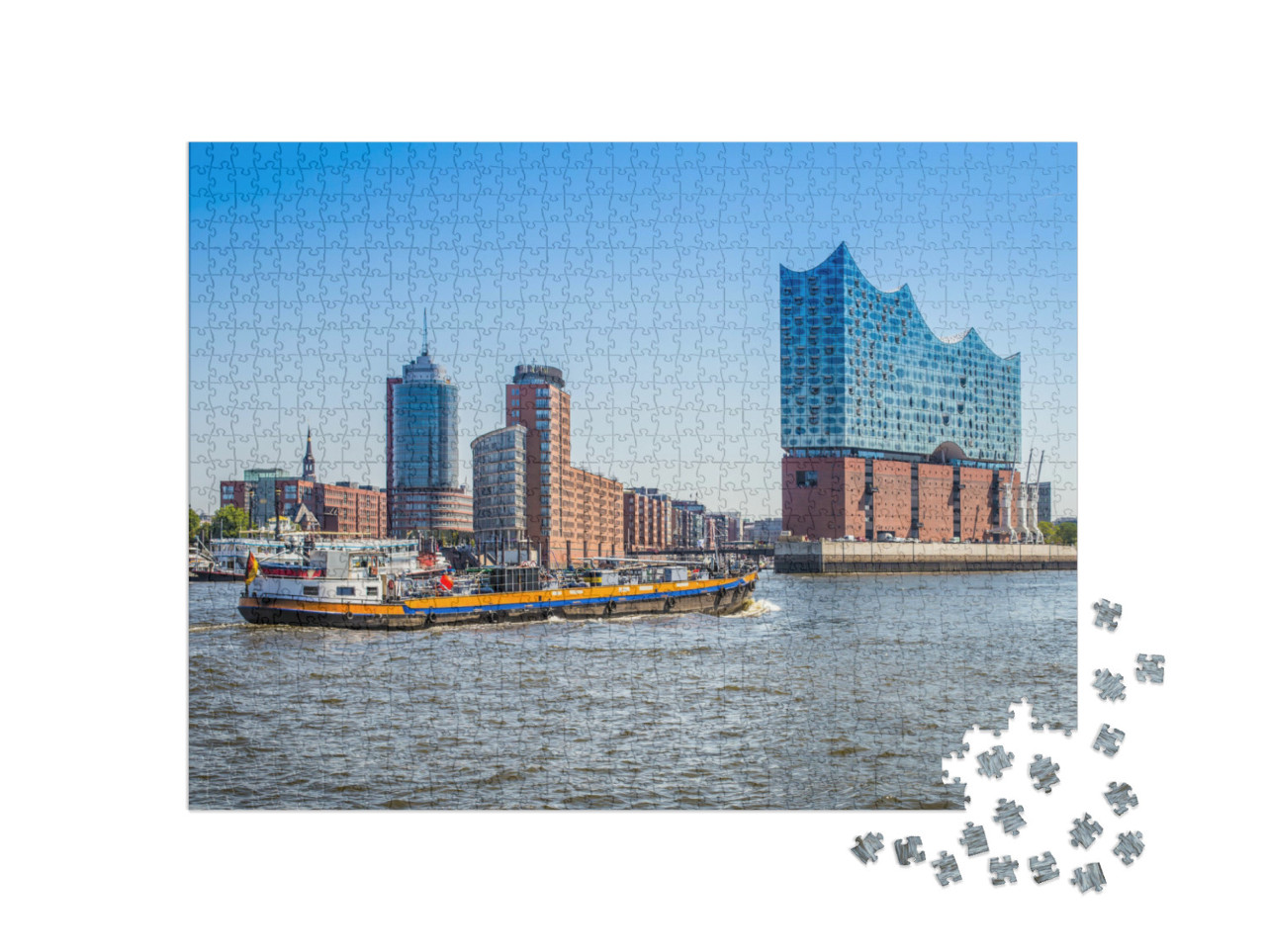 Puzzle 1000 pezzi „Elfi, la Elbphilharmonie di Amburgo“