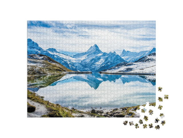 Puzzle 1000 pezzi „Bachalpsee sopra Grindelwald, Svizzera“