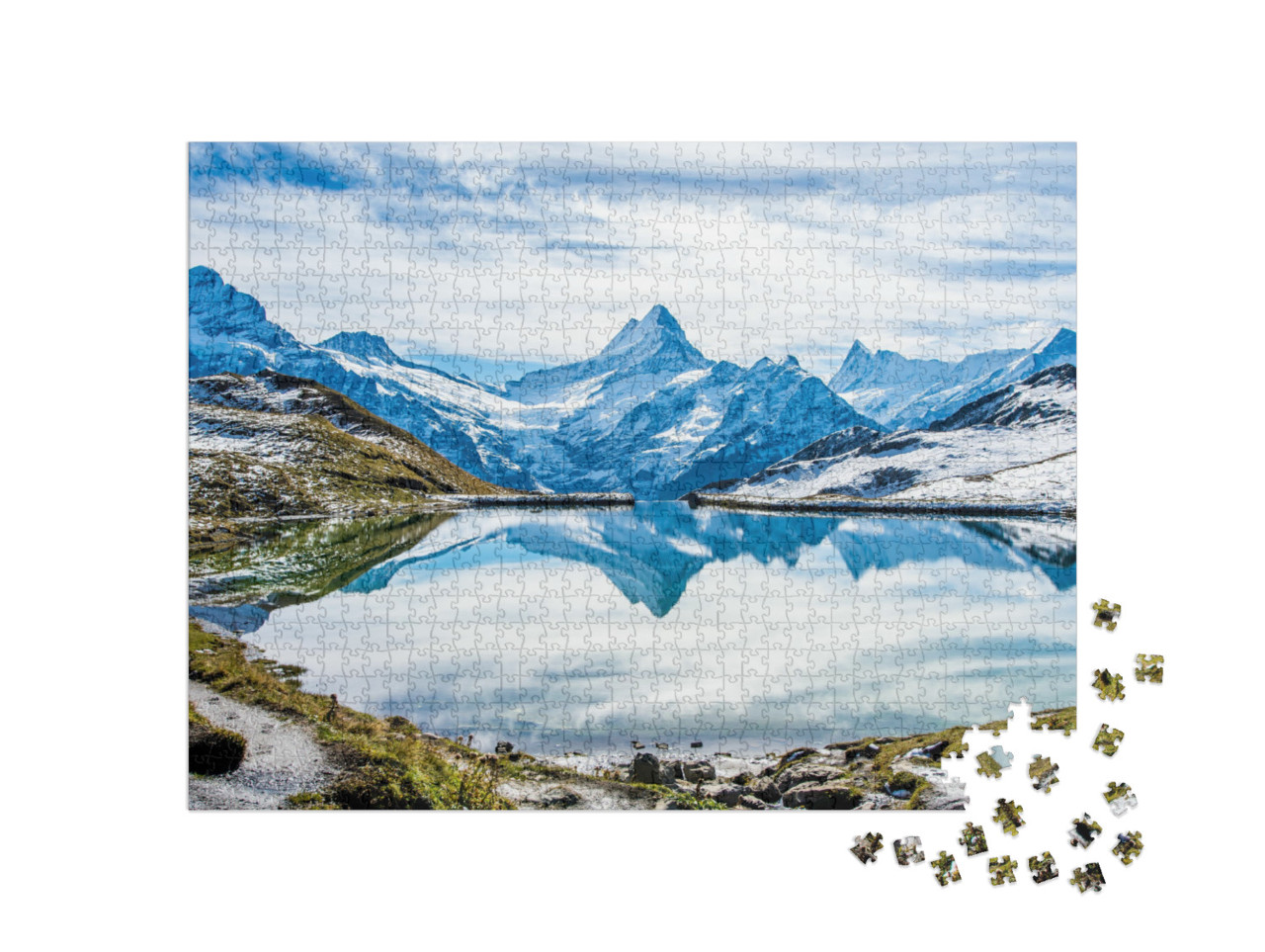 Puzzle 1000 pezzi „Bachalpsee sopra Grindelwald, Svizzera“