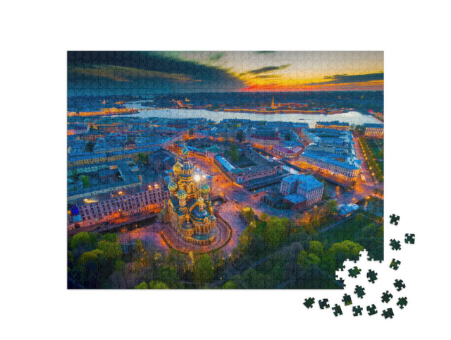 Puzzle 1000 pezzi „Salvatore sul sangue versato, San Pietroburgo“