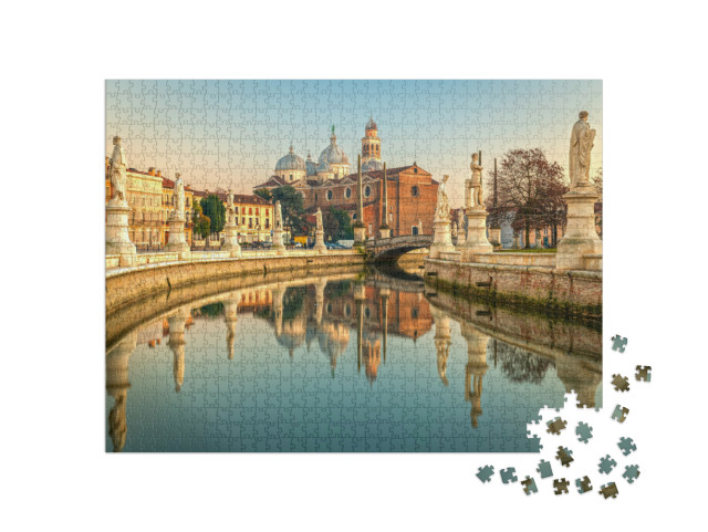 Puzzle 1000 pezzi „Padova, Italia, Prato della Valle al tramonto.“