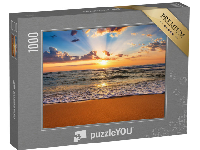 Puzzle 1000 pezzi „Tramonto sulla riva del mare“