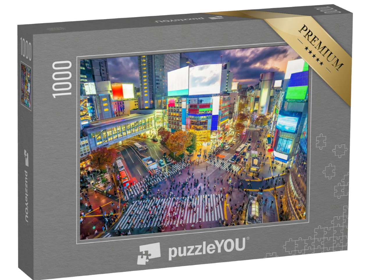 Puzzle 1000 pezzi „Il famoso incrocio di Shibuya a Tokyo, Giappone“