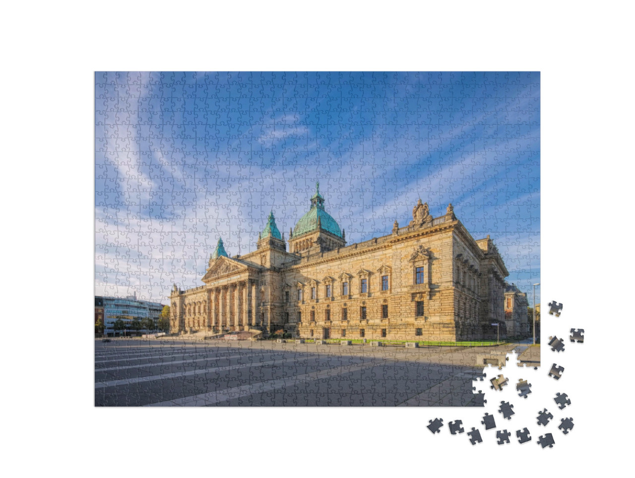 Puzzle 1000 pezzi „Il Tribunale amministrativo federale di Lipsia“