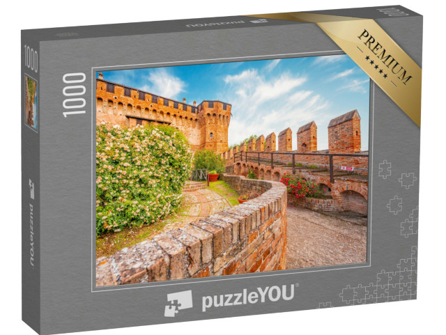 Puzzle 1000 pezzi „Scena di paese in Italia - Gradara - Provincia di Pesaro - Regione Marche. Mura cittadine di Gradara“
