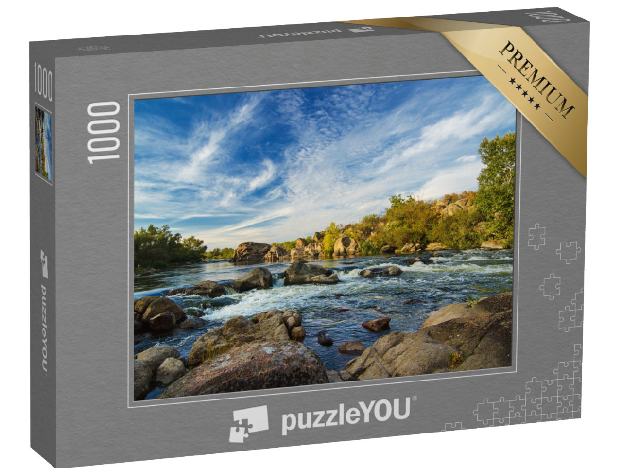 Puzzle 1000 pezzi „Fiume selvaggio nella natura incontaminata“