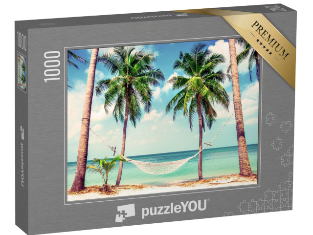 Puzzle 1000 pezzi „Amaca tra le palme“