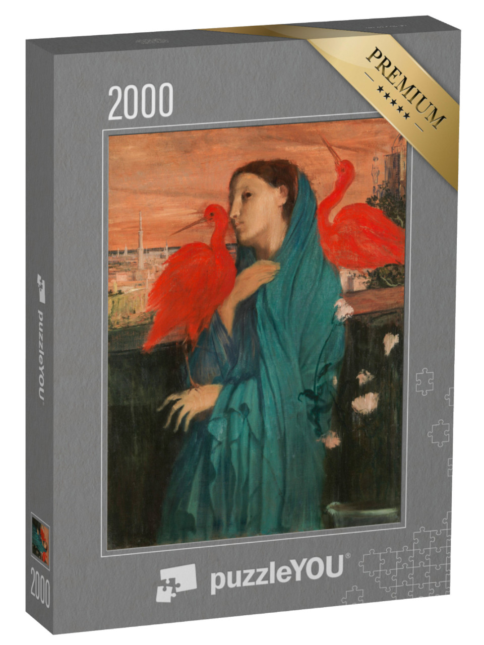 Puzzle 2000 pezzi „Edgar Degas - Giovane donna con ibis“