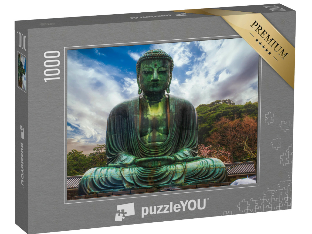 Puzzle 1000 pezzi „Il Grande Buddha di Kamakura: Kamakura Daibutsu in Giappone“