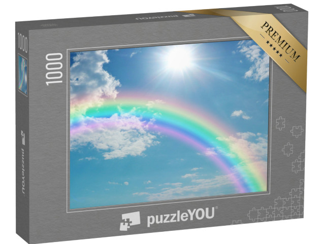 Puzzle 1000 pezzi „Arcobaleno nel cielo luminoso“