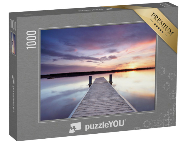 Puzzle 1000 pezzi „Un luogo magico in riva al lago“
