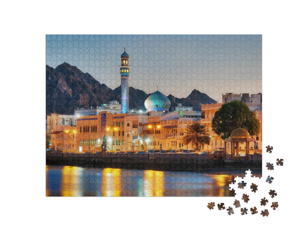 Puzzle 1000 pezzi „Muttrah Corniche, Muscat, Oman“