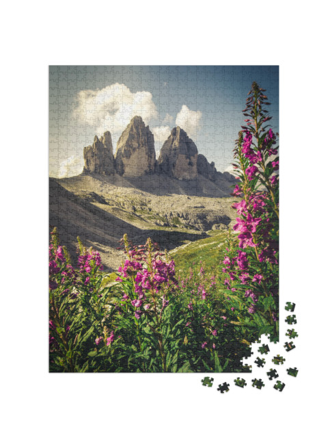 Puzzle 1000 pezzi „Le Tre Cime, Alto Adige, Alpi, Dolomiti“