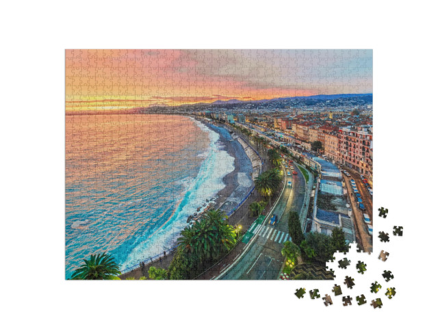 Puzzle 1000 pezzi „Bella serata: atmosfera dopo il tramonto“