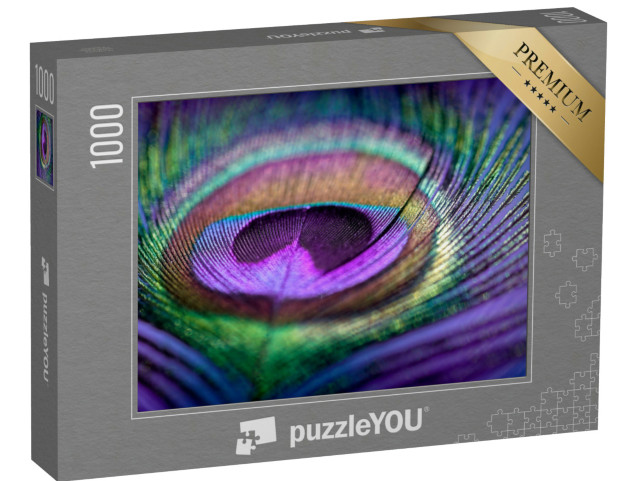 Puzzle 1000 pezzi „Piuma di pavone“