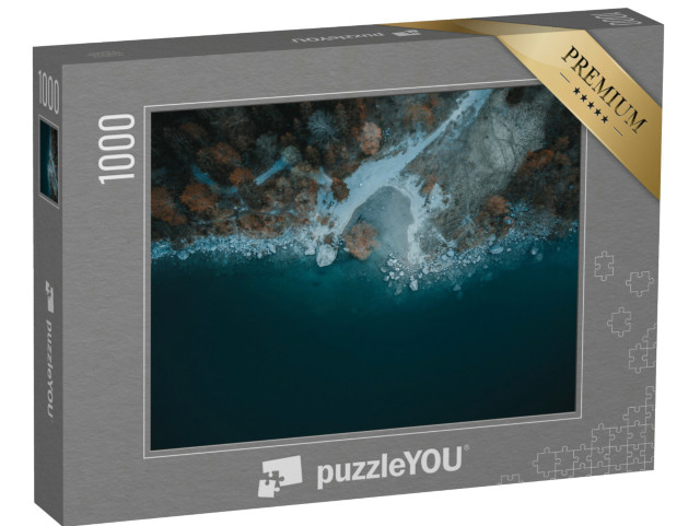 Puzzle 1000 pezzi „una fantastica vista sul lago di molveno, in trentino“