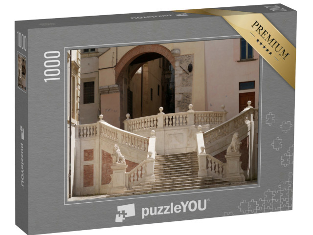 Puzzle 1000 pezzi „Edifici storici di Spoleto, provincia di Perugia, Umbria, Italia“