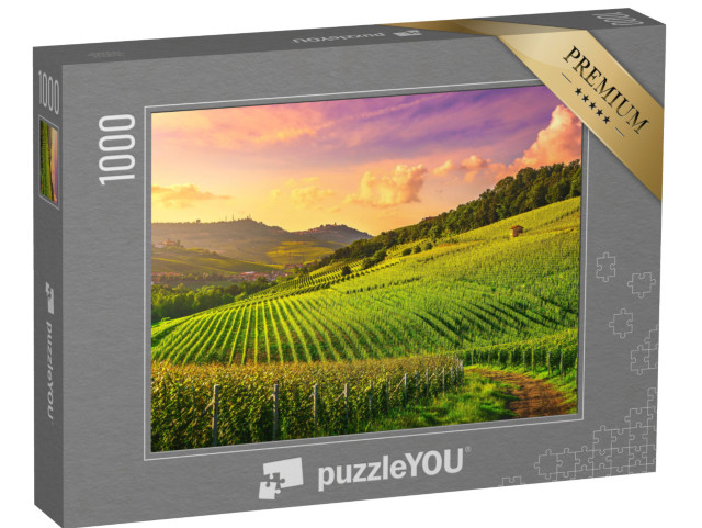 Puzzle 1000 pezzi „Tramonto in Piemonte, Italia settentrionale“