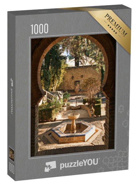 Puzzle 1000 pezzi „Giardino terrazzato del Palazzo Mondragon, Ronda, Spagna“