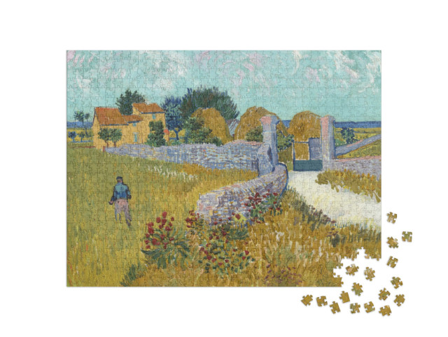 Puzzle 1000 pezzi „Casa colonica in Provenza, Vincent van Gogh 1888“