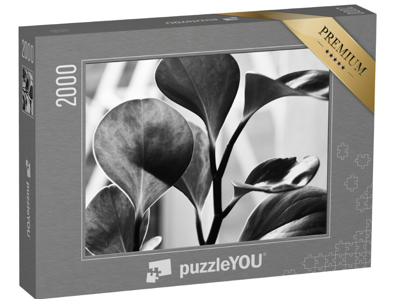 Puzzle 2000 pezzi „Primo piano in bianco e nero“