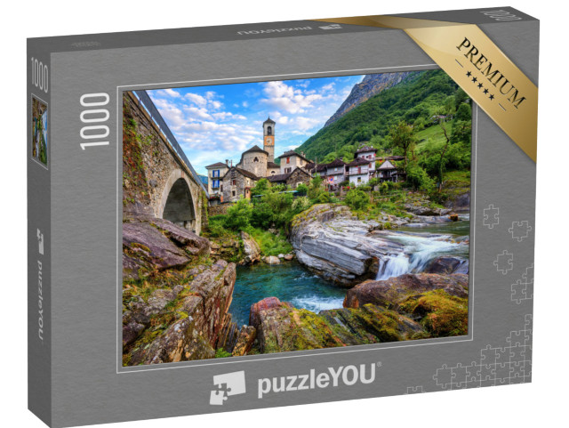 Puzzle 1000 pezzi „Case tradizionali in pietra“