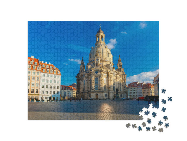 Puzzle 1000 pezzi „Frauenkirche a Dresda, Germania“